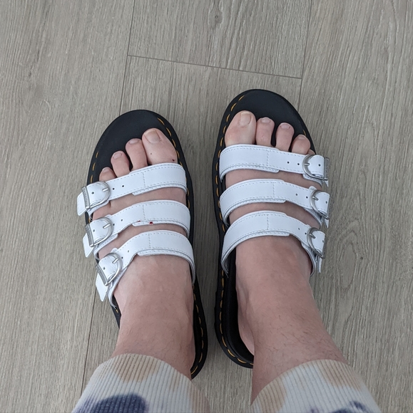 Dr. Marten Sandals White Sz 9 - Picture 2 of 7
